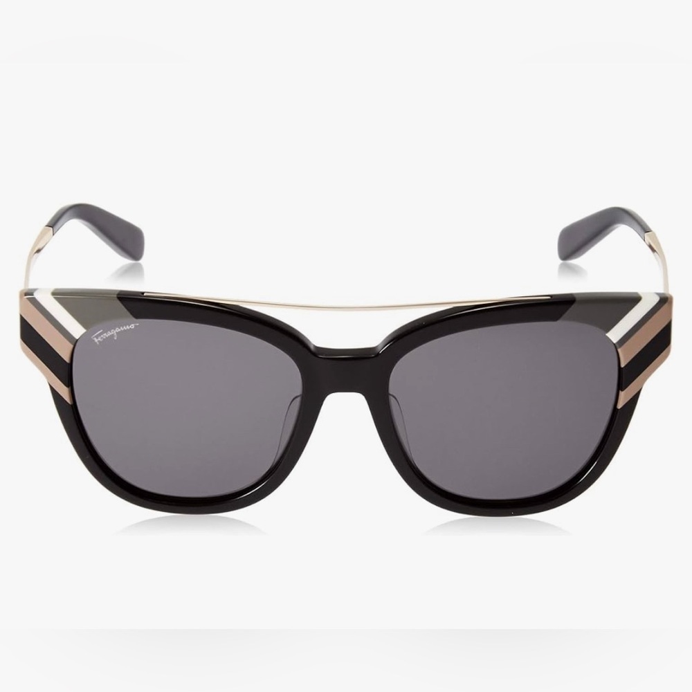 NEW Salvatore Ferragamo Semi Black Cat Eye Sunglasses SF882SA with Box - Picture 4 of 10